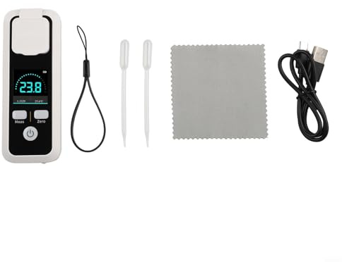 Glomc Monitor de azúcar en sangre, medidor inteligente de azúcar con función impermeable para mediciones precisas en frutas y bebidas (JBM-10)
