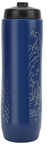 SIWOTED Bike Water Bottle Outdoor Squeeze Type High Capacity Cycling Sports Kettle for Camping 1000ml (Blue)