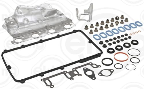 ELRING 573.350 Dichtungssatz Zylinderkopf ohne Zylinderkopfdichtung mit Ventilschaftabdichtung Kompatibel mit FORD Transit Custom V362 Kastenwagen FY, FZ