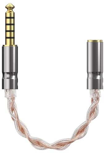 GEEKRIA Apollo 4N OCC Câble adaptateur 4 fils mâle équilibré 4,4 mm vers femelle 3,5 mm