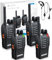 eSynic Walkie-Talkies 4 Stück mit großer Reichweite 2-Wege-Funkgerät mit 4 Original-Ohrstücken mit 16-Kanal-Einzelband für Überlebenstrainings und andere Aktivitäten