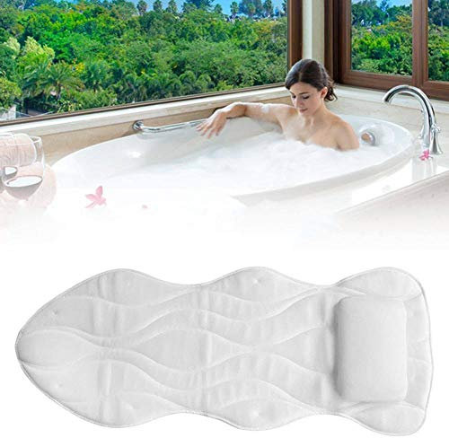 Oreiller De Bain, Coussin De Baignoire Oreiller Complet De Bain De Corps, Coussin De Bain Antidérapant Pour La Baignoire, Matelas De Baignoire De Spa Pour L’Épaule De Cou De Tête Et Le Support De