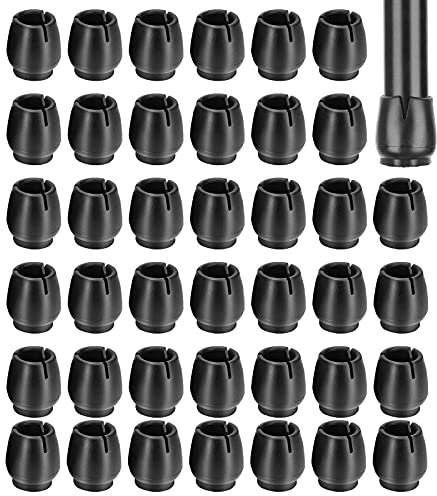 CYH Protection Pied de Chaise en Caoutchouc, 40 Pièces Chaise Casquettes Pieds, Rondes Pied Chaise Antidérapant Anti-Scratches, pour Jambes de Meubles Rondes (12-17mm)