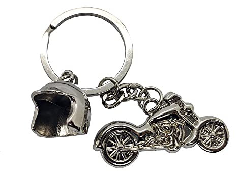 Porte-clés Moto ,Moto Chrome élégant et créatif