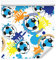 Muralo Vlies Tapete 10m Tapeten Rollen Kinder bunter FUßBALL Sport Aufschriften Vliestapete 1000 x 53cm Wand Tapete Kinderzimmer Kinderstube Moderne Wanddeko Wand Dekoration