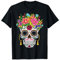 Sugar Skull Day Of The Dead Dia De Los Muertos Halloween T-Shirt
