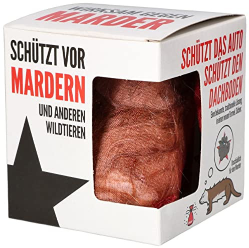 KOTARBAU® Ahuyentador de Martas, Comadrejas y Mustélidos, Disuasivo para Animales, Disuasivo Natural de Pelo de los Perros, Protección contra Animales para Coche o casa, Repelente de Depredadores