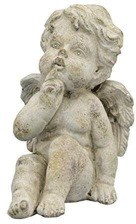 Engel Valo - Zement - 17x8,5x12 cm, 11,5x10,5x15 cm, 13x10,5x15,5 cm - 1 Stück - assortiert