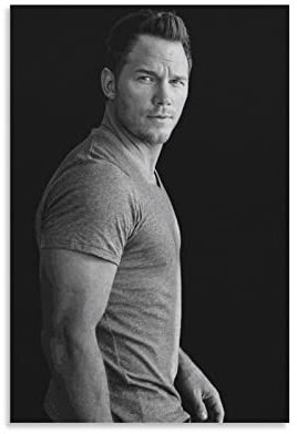Schauspieler Chris Pratt Poster für Schlafzimmer, Ästhetik, Bilddruck, Leinwandbild, 40 x 60 cm, Unframe