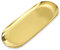 MengH-SHOP Schmuck Tablett Ovale Ablageschale Edelstahl Buffet Platte für Kosmetik Süßigkeiten Snack Kaffee Butter Schlüssel Kerzen Gold