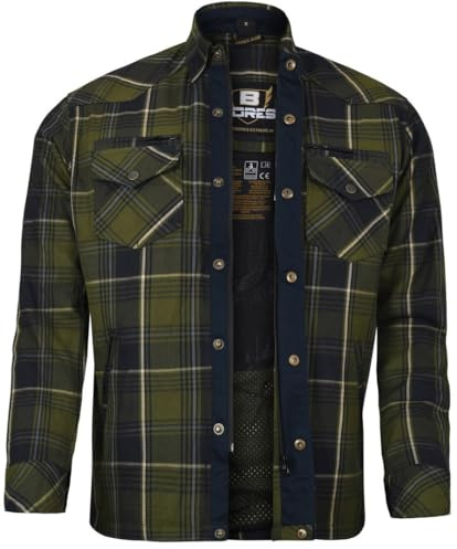 Bores Lumberjack Premium Motorradhemd | Wetterfester Fahrkomfort