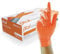 UNIGLOVES Orange Pearl gants d'examen en nitrile - gants jetables polyvalents, sans poudre et sans latex - boîte de 100 gants, orange, taille L (GP0134)