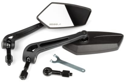 Spiegel-Set KOSO GT, 2 Stk. (rechts + links), schwarz, M8-Gewinde