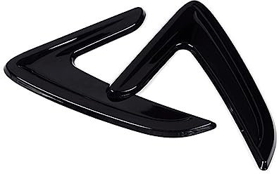 USDGIW 2 Stücke Auto Seite Flügel Luftstrom Kotflügel Grill Outlet Intake Vent Trim Für B&MW 3 Serie F30 2013 2014 2015 2016 2017 2018 Auto Heckspoiler Flügel (Color : Schwarz)