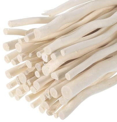 QUARKZMAN Legno Bastoncini 20cm(8) Legnoso Bastoncino Artigianato Rametti 0.2 a 0.5 Diametro Bianco Bastone Ceppo Legno per Casa Fata Giardino Ornamento Natale Progetto Artigianale 150pz