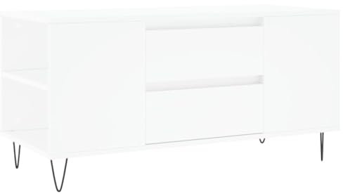 vidaXL Couchtisch Weiß 102x44,5x50 cm Holzwerkstoff