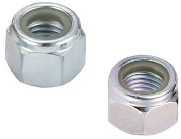1-25 uds M5/M6/M7/M8/M10/M12/M14/M16/M18/M20 tuercas autoblocantes hexagonales de nailon de acero inoxidable, M7(10pcs)