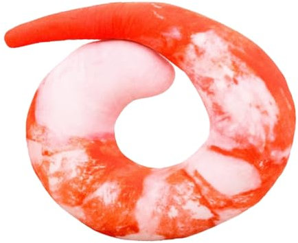 Zerodeko Nackenpolster Nacken massagekissen nackenmassagekissen Shrimp-Design Nackenkissen nackenstützkissen Reisekissen U-förmiges Kissen Garnele Kopfkissen Matte