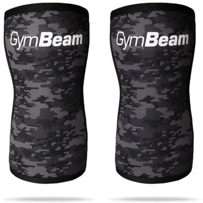 GymBeam Ginocchiere Conquer in Neoprene - Supporto Ortopedico flessibile per ginocchio, ideali per sport e attività del tempo libero, assorbimento del sudore ottimale, utili post-chirurgia (Camo, S)