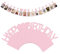 Fotogirlande 1. Geburtstag Rosa Foto Girlande 1-12 Monate Baby Ersten Geburtstag Foto Banner Girlande Hängende Foto Wanddekoration Foto Banner Geburtstag für Hochzeiten, Party Bilder Aufhängen
