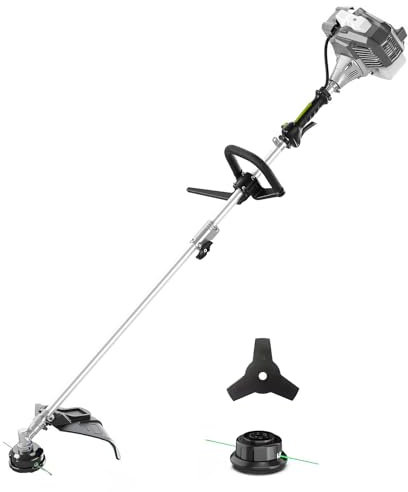 Avilia Decespugliatore a Scoppio 33cc con Serbatoio 120L - Tagliaerba Professionale 1.2HP, Manico Anti Vibrazione, Disco in Acciaio 3 Denti, Testina Filo Tap&Go, 2 Tempi, Carburatore Huayang