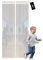 YRH Magnetic Fly Screen Door - Heavy Duty Self-Sealing Mesh,Powerful Magnets and Full Frame Magic Tape,No Drill Installation,Automatically Closes (80x200cm, White)