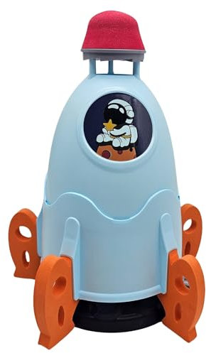 alldoro 60216 Water Sprinkler Rocket - 360 Degree Water Splash - for Children from 3 Years - with Garden Hose Connection - Colourful - 23.5 x 21.5 x 27.5 cm