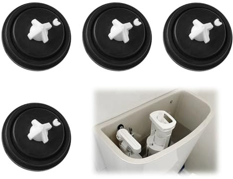 Wonvify Joint Chasse d'eau WC, 4 Pièces Rondelles de Diaphragme de Soupape, Membrane Chasse d'eau pour Robinet Flotteur, pour Réparation Express L'entretien de La Chasse D'eau Citernes des Toilettes