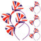 CANIGHT 4sets England Hat British Flag Headwear Props Masquerade Headdress Photo Prop Party Hairband 5pcs*4