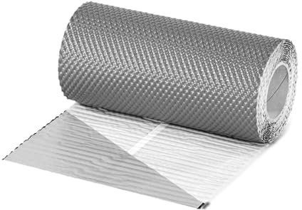 CROMAR – Lead-Free Plus Flashing | High Performance Self-Adhesive Aluminum Alternative for Lead Flashing | Lead Flashing Roll for Roofing | Grey – 300mm x 5m Roll