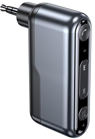 AUX Bluetooth 5.3 Audio Empfänger 3.5mm HiFi Stereo Lossless Musik Wireless Adapter Unterstützung TWS Modus Mit Mikrofon Für Lautsprecher Headset