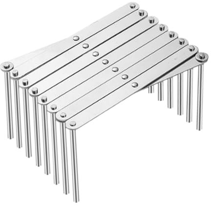 LOVIVER Escurridor de Platos de Acero Inoxidable, Resistente a la oxidación, Estable, Multifuncional, fácil de Limpiar, Organizador de encimera, Soporte para, L