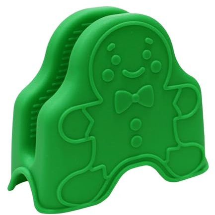 Mitaines de pincement de four en silicone,de pincement | Mitaines de four à micro-ondes Bonhomme en d’épice | Manique de protection des doigts pour la cuisine, la pâtisserie, le barbecue, s résistants