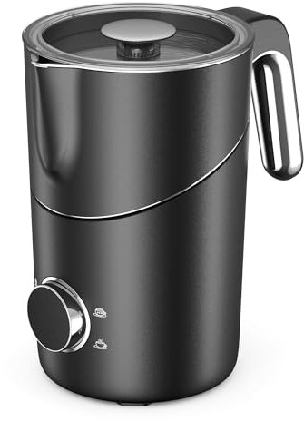 COLDFILL Automatic Milk Frothers - 8 in 1 Milk Frother Electric,600ML Large Capacity Hot Chocolate Maker, Detachable Milk Steamer for Dishwasher Safe, Hot&Cold Milk Foamer for Coffee, Latte, MV12
