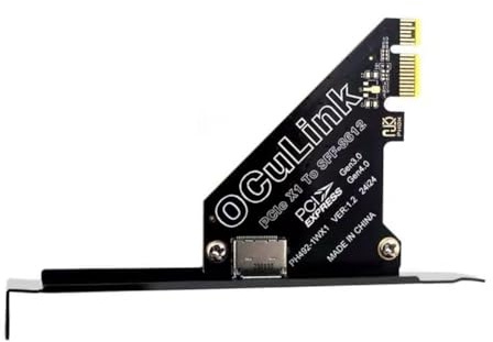 Gvvsjgdbis PCIe 4.0 X1 to Oculink SFF8611/8612 Expansion Card to SFF-8639 U.2 SSD for External Graphics Card for Win/Linux