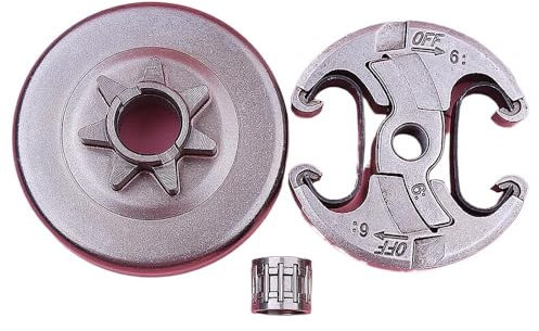 Kit de roulements de tambour d'embrayage 3 pièces .325 7T for tronçonneuse Husqvarna 455 460 Rancher, pièces 537291702, 537110503