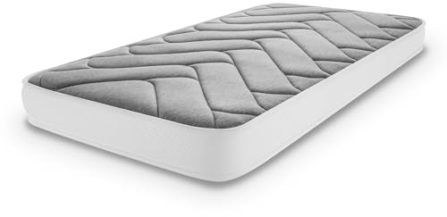 Naturalex Babymatratze 60x120 cm - Höhe 12 cm - Schadstofffrei & hypoallergen - Beidseitig verwendbar - Oeko-TEX Zertifiziert - Atmungsaktiv - Ideal für Babybett und Kinderbett - Level