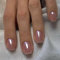 24pcs Short Square Chrome Pink Press-On Nails, Glossy Squoval French Tips Full-Cover Acrylic False Nails, High-Gloss Long-Lasting Stick-On Art Set