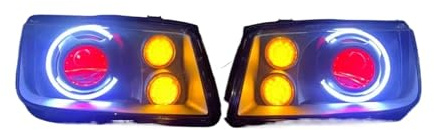 Auto-Frontscheinwerfer kompatibel für VW Bora Tagfahrlicht DRL Scheinwerfer Abblendlicht Fernlicht Angel Eyes