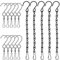 Senhai Drehbare Haken, 10 Stück, Clips für Windspiel + Hängeketten, 5 Stück, für Vogelfutterspender, Billboard, Kreidetafel, Pflanzgefäß (24,1 cm), S-Haken für Dekoration, Partyzubehör