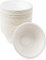 Crown - Lot de 50 bols / assiettes creuses de 350 ml, Ø 13,5 cm, en pâte de cellulose biologique, 100 % compostables, solides, 21 g, conformes à la norme EN 13432