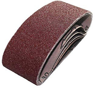 P-D-W Lot de 25 bandes abrasives mixtes K40/60/80/120/180 pour ponceuse à bande 75 x 533 mm