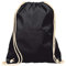 MyShirt Baumwoll Turnbeutel 38 x 46cm unbedruckt mit Kordelzug - 19 Farben - Jutebeutel OEKO-TEX® geprüft Gym Sack zum bemalen, Farbe:schwarz