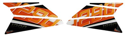 BIKE-label Seitentank Pad Orange kompatibel für KTM 1290 Super Duke GT 800400