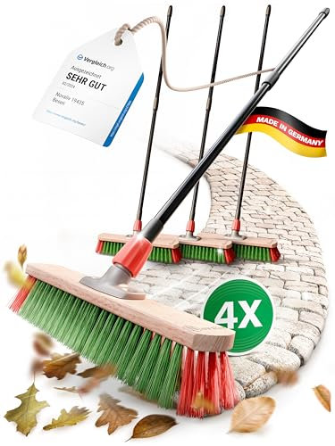 Novaliv Escoba Con Mango Telescópico, Industrial y Multiusos (4, de Jardín)