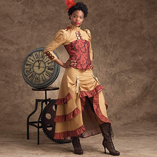 SIMPLICITY Sewing Pattern S9007 Misses' Steampunk Costumes, Paper, White, Various