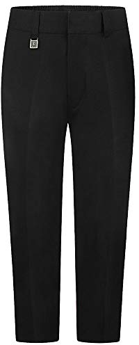 ZECO Boy's Sturdy Fit School Trousers (4-16+ Years) Black