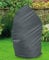Garden Haven® Deluxe Garden Single Cocoon Egg Chair Cover Grey, Swinging Chair, Rattan Outdoor Garden Furniture Protector Premium Oxford material with access zip, 210H X fits chairs up to 1 metre deep