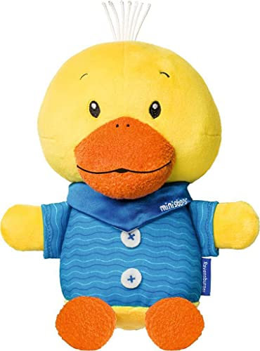 Ravensburger ministeps 4561 Kuschelente Emil, schmuseweiches Kuscheltier zum Spielen, Schlafen und Liebhaben, 25 cm, Baby Spielzeug ab 0 Monate
