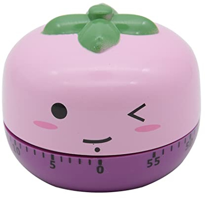 Hoshen Temporizador mecánico de cocina de alimentos, recordatorio de tiempo, temporizador manual, forma de frutas y verduras, tomate